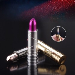 Elegant metal lipstick-shaped lighter - no gasLighters