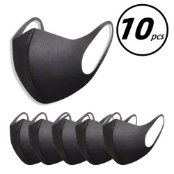 10 pieces - face / mouth mask - anti-pollution - dust-proof - washable