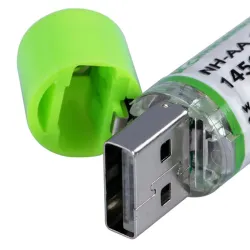USB rechargeable AA battery - AA - 1.2V - 1450mAh - Quick ChargingBattery