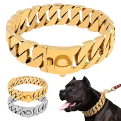 Métal fort Chaîne pour chiens - Acier inoxydable - Grands chiens