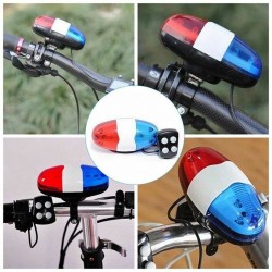 6 Led - 4 tone sounds - bicycle bell - horn with lightLights