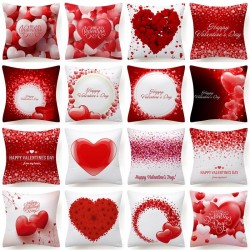 Red hearts - Valentine's Day - cushion cover - 45 * 45 cmValentine's day