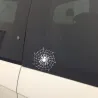 Spider sur une toile d'araignée - auto sticker