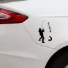 Aller pêche - auto sticker - 9.2 * 15.2cm