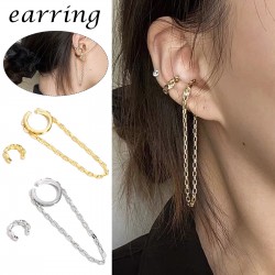 Asymmetrical earrings - ear clip / hook
