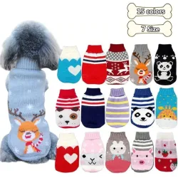 Pull hiver pour chiens / chats - dessin animé