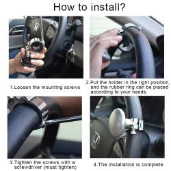 Car steering wheel handle - spinner knobSteering wheel covers