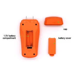 MT-18 - orange - testeur numérique - compteur d'humidité du bois / papier - capteur d'humidité du mur - testeur