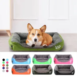 Lit de couchage pour animaux de compagnie - tapis en peluche pour chiens / chats - imperméable