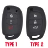 Etui clé silicone voiture - Hyundai - Elantra - Tucson - i40 - i20 - i10 - Creta - Santa Fe - 3 boutons