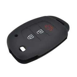 Etui clé silicone voiture - Hyundai - Elantra - Tucson - i40 - i20 - i10 - Creta - Santa Fe - 3 boutons