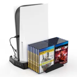 PS5 - 3 in 1 DE/UHD host - multifunctional charging base - cooling fan - game discs storageAccessories