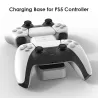 Manette sans fil PS5 - USB-C - double chargeur - chargement rapide - avec indicateur LED