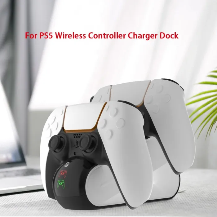 Manette sans fil DualSense PS5 - double station de chargement USB