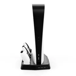 PS5 - 3 in 1 DE/UHD host - multifunctional charging base - cooling fan - game discs storageAccessories