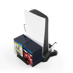 PS5 - 3 in 1 DE/UHD host - multifunctional charging base - cooling fan - game discs storageAccessories