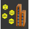 18650 battery fixture - single row - double sided spot welding - lithium battery pack holderBattery
