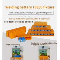 18650 battery fixture - single row - double sided spot welding - lithium battery pack holderBattery