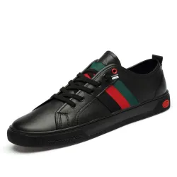 Genuine leather casual shoes - breathable - lightweight