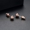 Rose gold metal ball - stud earringsEarrings