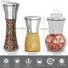 Salt / pepper / herbs grinder - with adjustable coarseness - stainless steelMills - Grinders