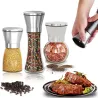 Salt / pepper / herbs grinder - with adjustable coarseness - stainless steelMills - Grinders