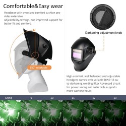 Auto-darkening solar welding helmet - filter - MIG / MMA / TIGHelmets