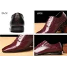 Elegant leather flat shoes - snake skin pattern - with lacesShoes