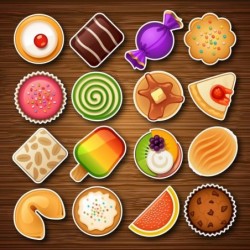 Desserts shaped fridge magnets - 16 piecesFridge magnets