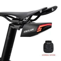 Feu stop vélo - clignotant - feu arrière flash - ligne laser