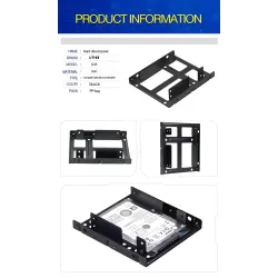 UTHAI G16 - thick - double-layer hard drive bracket - 2.5 to 3.5 inch hard disk Bay