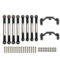 WPL - B1 B-1 B14 B-14 B24 B-24 C14 C24 - 1/16 RC car spare parts - metal pull rod / steering pull rod servo / base