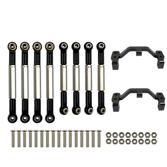 WPL - B1 B-1 B14 B-14 B24 B-24 C14 C24 - 1/16 RC car spare parts - metal pull rod / steering pull rod servo / base