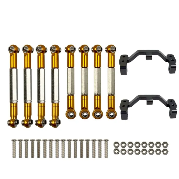 WPL - B1 B-1 B14 B-14 B24 B-24 C14 C24 - 1/16 RC car spare parts - metal pull rod / steering pull rod servo / base