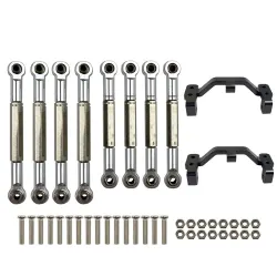 WPL - B1 B-1 B14 B-14 B24 B-24 C14 C24 - 1/16 RC car spare parts - metal pull rod / steering pull rod servo / base
