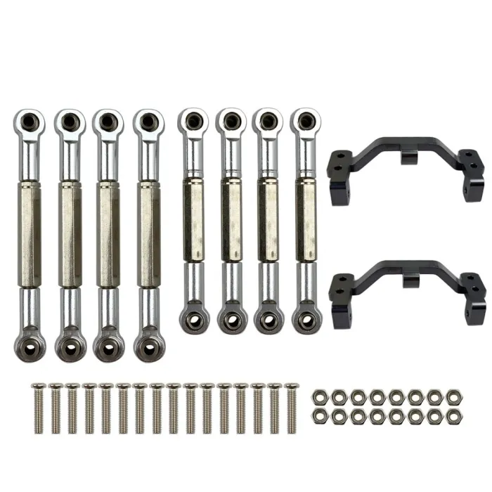 WPL - B1 B-1 B14 B-14 B24 B-24 C14 C24 - 1/16 RC car spare parts - metal pull rod / steering pull rod servo / base