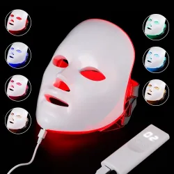 Beauty face mask - 7 colors light LED - skin rejuvenation - anti acne - whitening - anti wrinkle - phototherapy