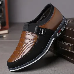 Elegant classic men's shoes - slip onShoes