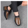 Elegant classic men's shoes - slip onShoes