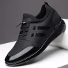 Fashionable men's sneakers - breathable - genuine leatherShoes