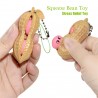 Squeeze bean - anti-stress fidget toy - with keychainKeyrings