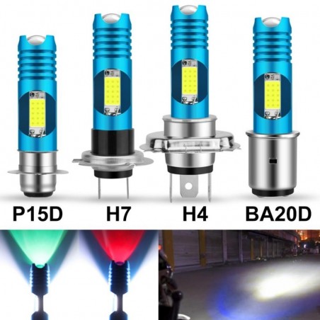 Car light bulb - waterproof - RGB - LED - H4 / H6 / H7 / BA20D / P15D-25-1 - DRLH7