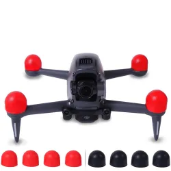 Protecteurs de moteur - capuchons en silicone - pour DJI FPV Combo Drone - 4 pièces
