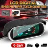 Universal car tachometer - 50-9999RPM - LCD digital display - RPM meter
