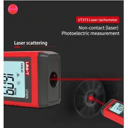 UNI-T UT373 - mini digital Laser tachometer - with backlight - non-contact - RPM