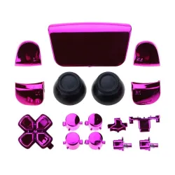 Full Set Chrome Buttons For Playstation 5 Handle Thumb Sticks Joystick Cap L1 R1 L2 R2 D-pad Button For PS5 Controller