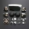 Full Set Chrome Buttons For Playstation 5 Handle Thumb Sticks Joystick Cap L1 R1 L2 R2 D-pad Button For PS5 Controller
