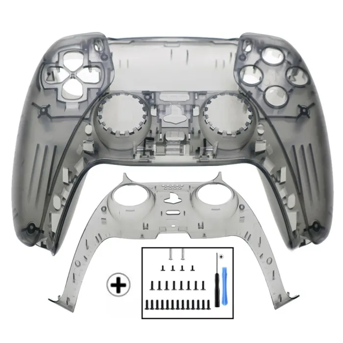 JCD Carcasa Completa Del Mango Mando Para Sony PS5, Tira Decorativa, With A Full Set Of Screws And Tools