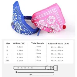 Collier réglable avec écharpe - pour chiens / chats / animaux de compagnie