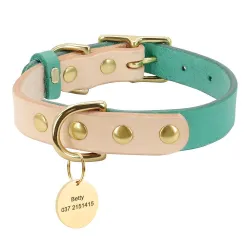 Dog - cat collar pet collar - engraved with name - ID tags - for small animals